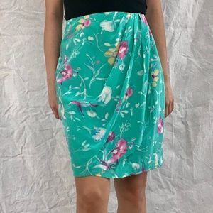 Silk Floral Skirt Saks Fifth Avenue